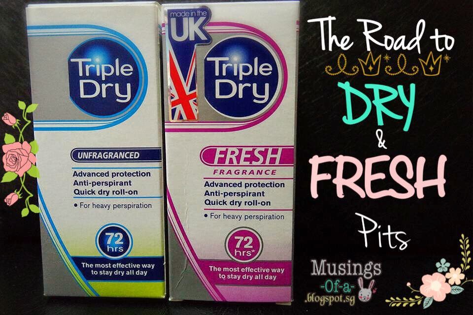 Test triple dry antitranspirant Antiperspirants/Deodorants and