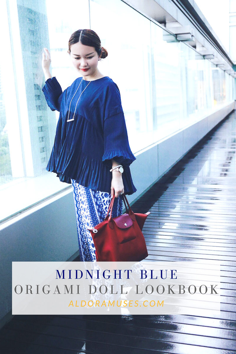 Midnight Blue Origami Doll Lookbook